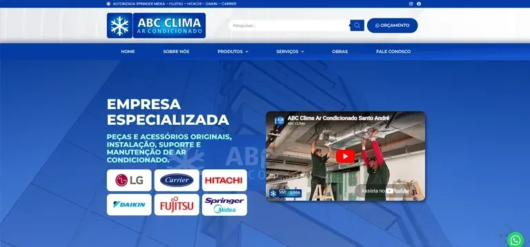 Site Abcclima – Casa do Pergolado