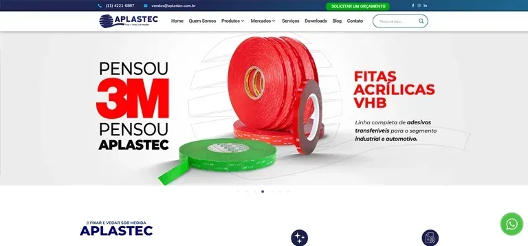 Site Aplastec – Casa do Pergolado