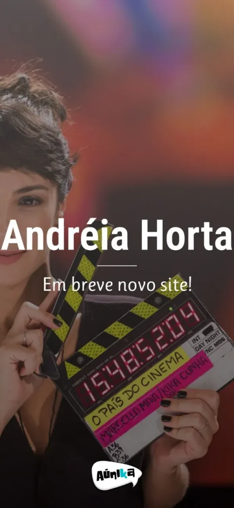 Versão para celular do site Andréia Horta (oficial)