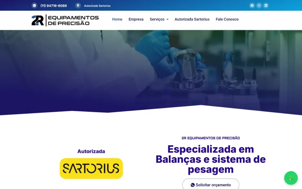 Site Assistência 2R criado pela Agência Aúnika