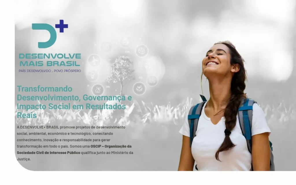 Site Desenvolve Mais Brasil criado pela Agência Aúnika