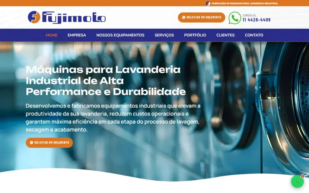 Site Fujimoto criado pela Agência Aúnika