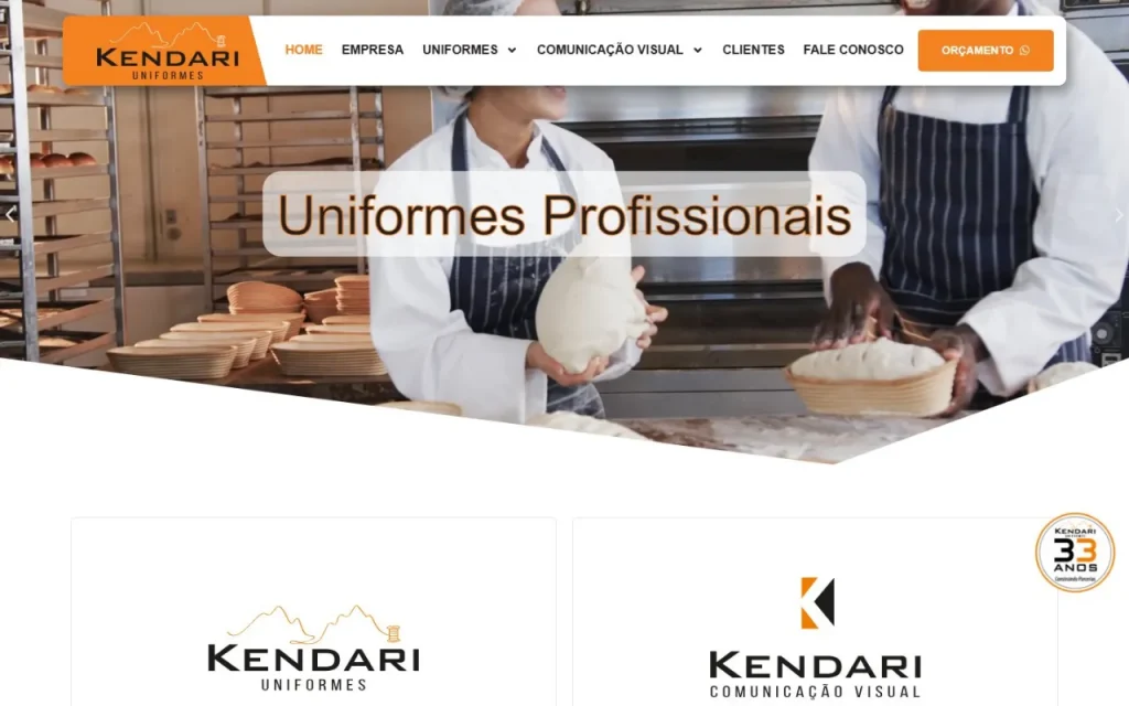 Site Kendari criado pela Agência Aúnika
