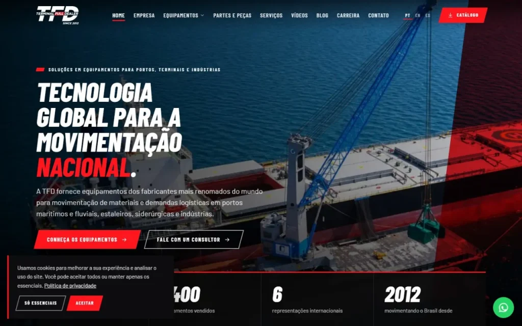Site TFD Brasil criado pela Agência Aúnika