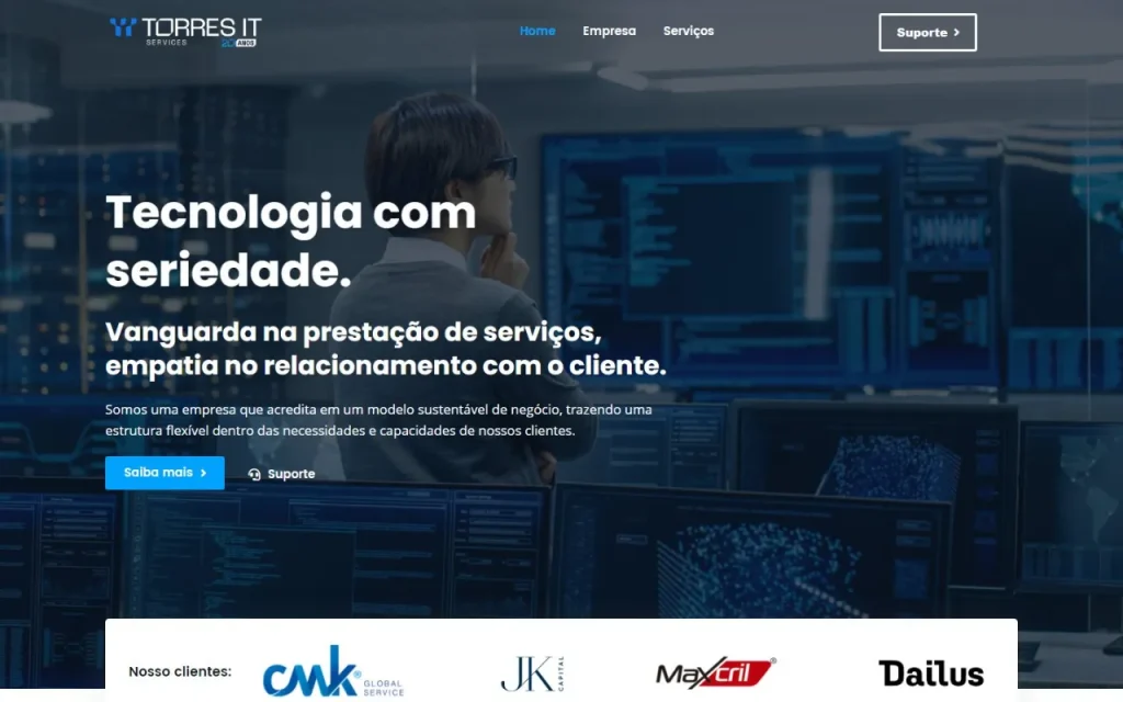 Site TorresIT criado pela Agência Aúnika