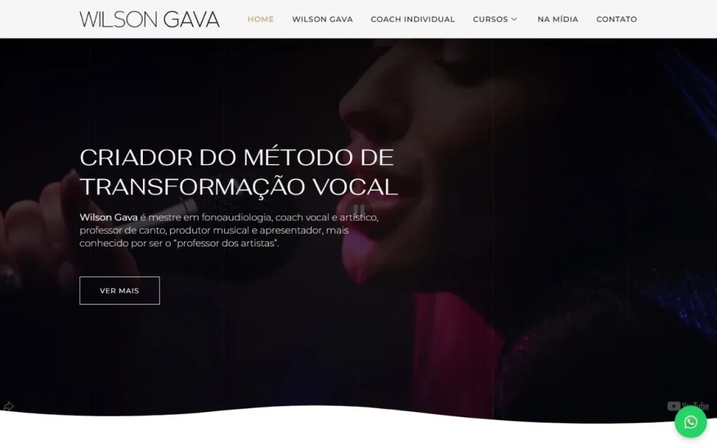 Site Wilson Gava criado pela Agência Aúnika