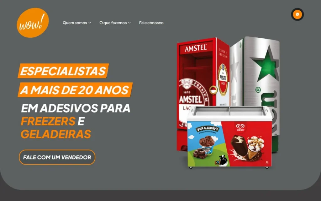 Site WowPDV criado pela Agência Aúnika